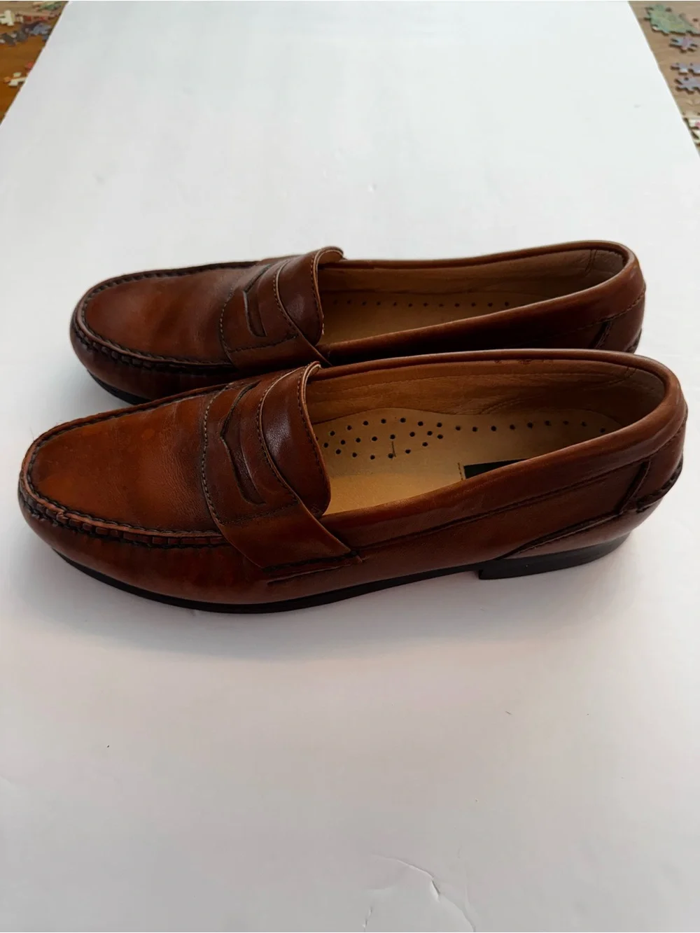 Dockers Men's Brown Leather Penny Loafers